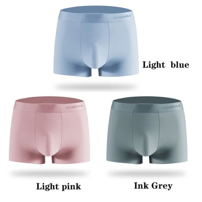Sous vetement Hommes Sous Vetements Boxers Homme Respirant Boxer Solide Gay Sexy Slip Confortable Marque Shorts Type LB 3 PCS Blanc Cdiscount Pret a Porter