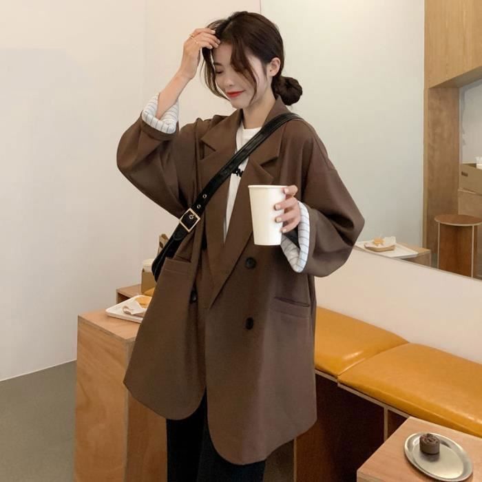 Blazer Femme Court GRACE KARIN - Veste Bureau, Trench-Coat Léger, Blanc, XL