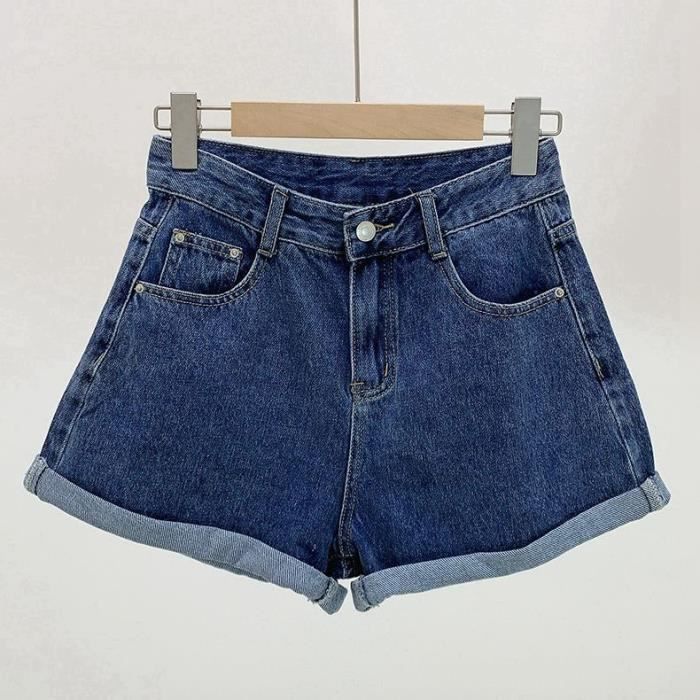 Short Femme Noir Mince Été Sexy Décontracté Creux Bandage Punk Rock