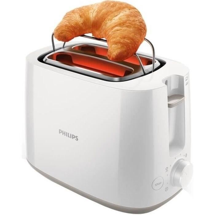 Grille-pain - PHILIPS - HD2581/00 - Toaster collection Daily -