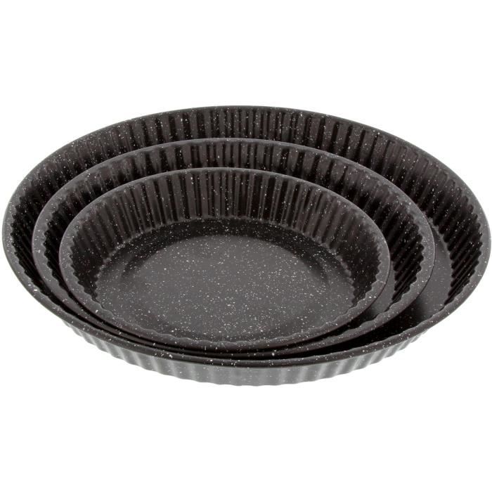 DE BUYER cercle a tarte perfore cannele 24cm ht 3cm 3030.24