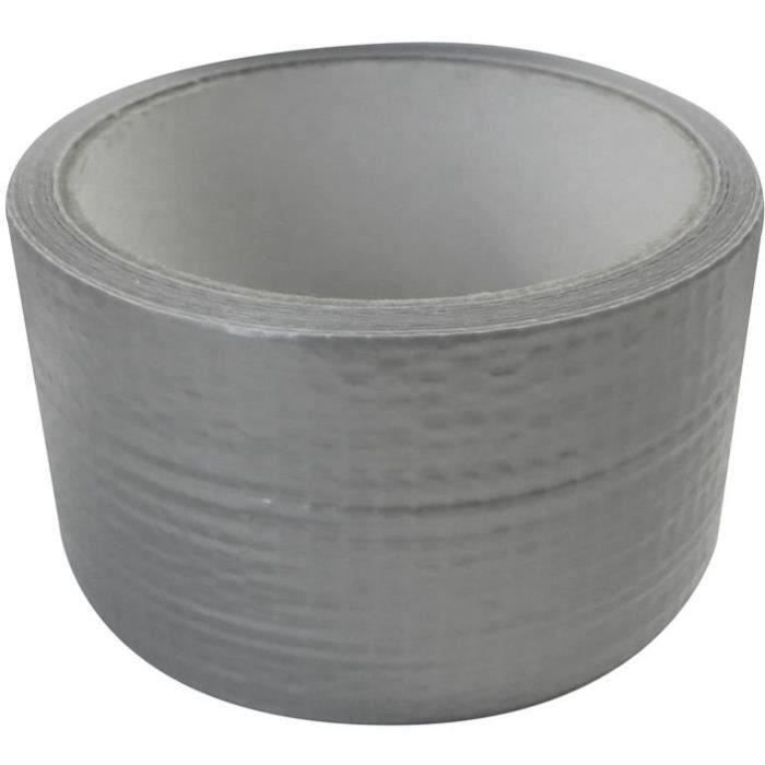 Adhésif toile 50 mm x10 m gris USA