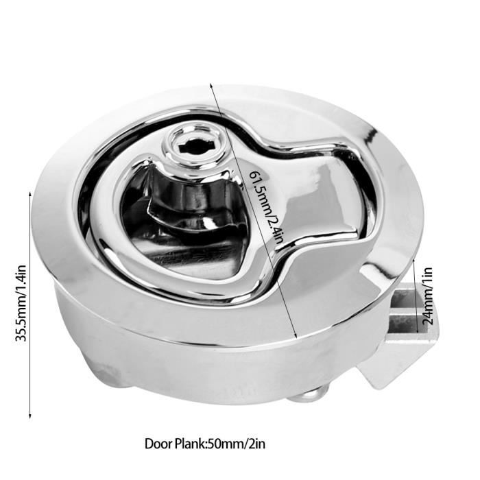 Attache De Trappe Marine En Acier Inoxydable 316 - 75 Mm, Anti-hochet, Pour Bateau, Facile à Installer Sans Perçage - 8
