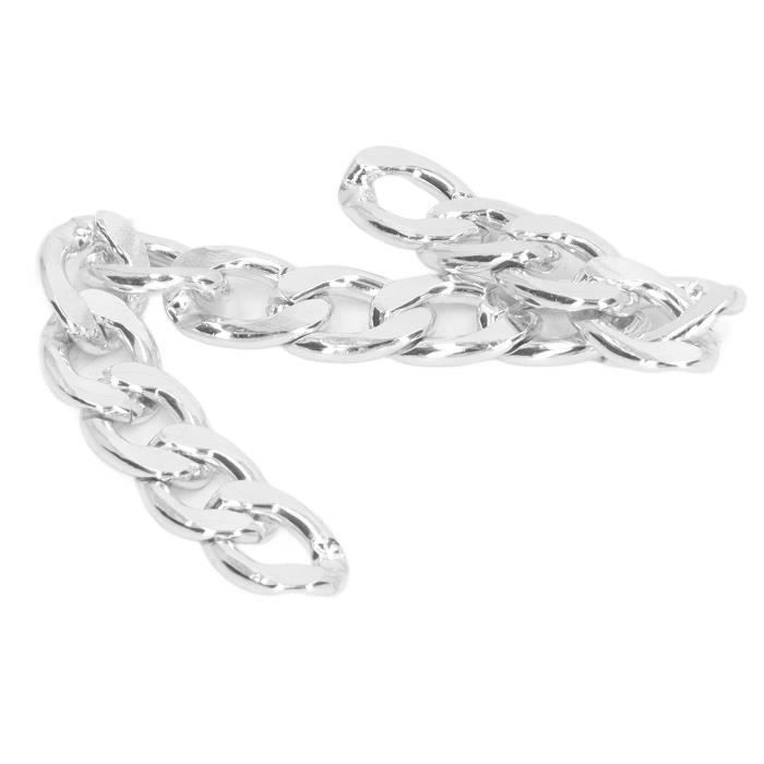 Set De Liens Torsadés Aluminium 2.5 X 6 Cm – Argenté – Pour Attaches De Cordes