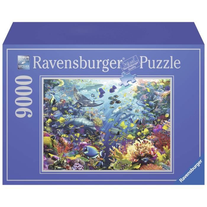 RAVENSBURGER Puzzle 2x500 pieces - Plage et montagnes - Puzzle adultes