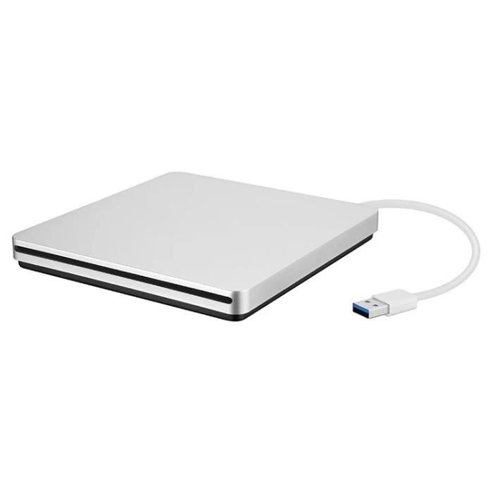 Lecteur optique externe DVD Smile Drive pour Mac,Windows,USB 3.0,TypeC,Slim Slotin CD,DVD +,RW