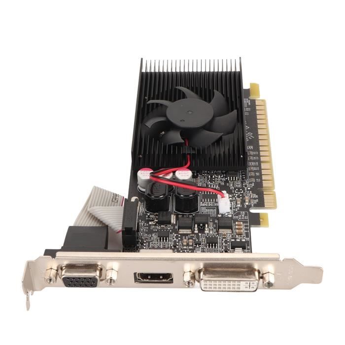Ciciglow Scheda Grafica GT610 1GB DDR3 64 Bit PCIe 2.0 – Ventola Silenziosa, Uscite DVI VGA HDMI