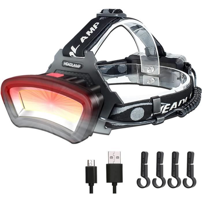 UPFIT Lampe Frontale LED COB - 3 Modes - Serre-Tête Réglable - Piles AAA (Non Incluses) - Pour Sport Extérieur
