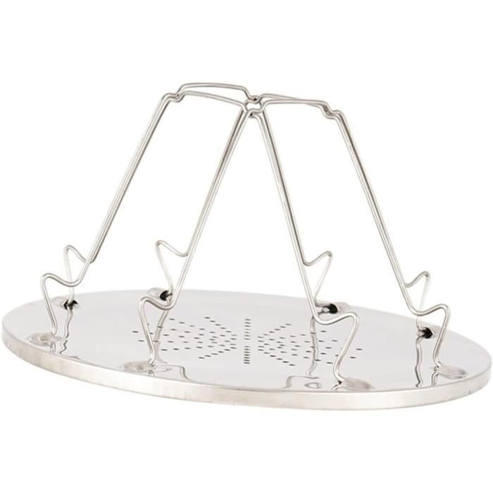 Grille-pain De Camping Mizikuu - Support 4 Tranches Pliable Pour Réchaud Gaz - Parfait Randonnée Et Pique-nique