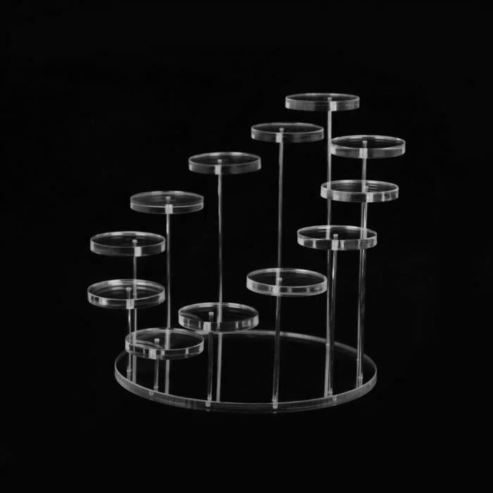 Présentoir à Gâteaux Acrylique Transparent - Support Cupcakes Étagère à Desserts