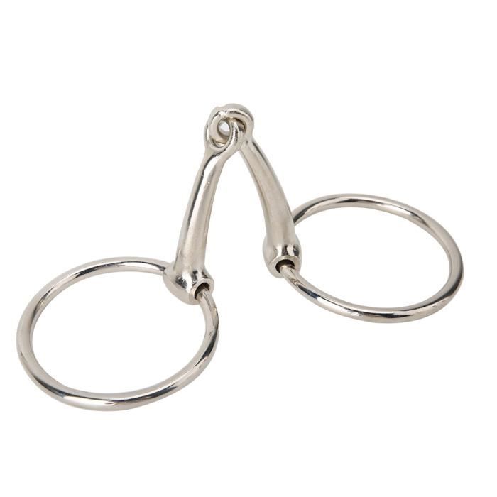 Mors Snodato Acier Noir Cuivre Mors Western Morso En Acier Noir Avec Inserts Cuivre - Black Iron Snaffle Bit Mors Snaffle Bit Cheval