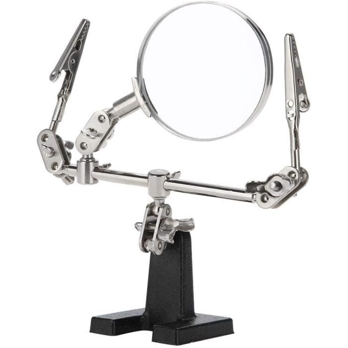 Troisième Main Avec 3 Loupes Et 5 Led - Artesania - Rue Des