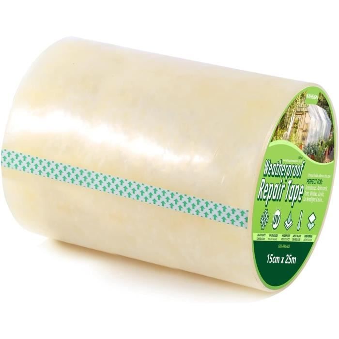 Ruban De Réparation Pour Serre PATIKIL 2 X 115' - Adhésif Renforcé Transparent Pour Film Polyéthylène