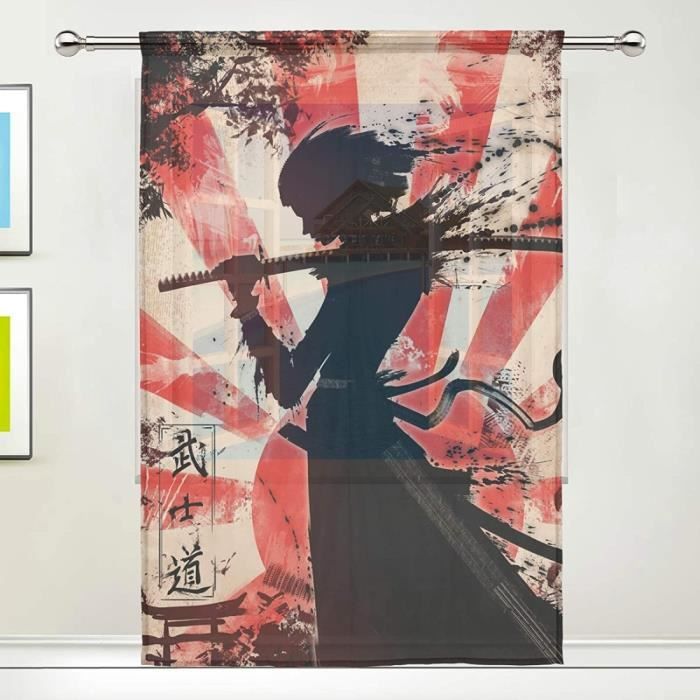 Rideau Transparent Tête De Mort Et Roses – Déco Gothique Pour Fenêtre (200 X 140 Cm)
