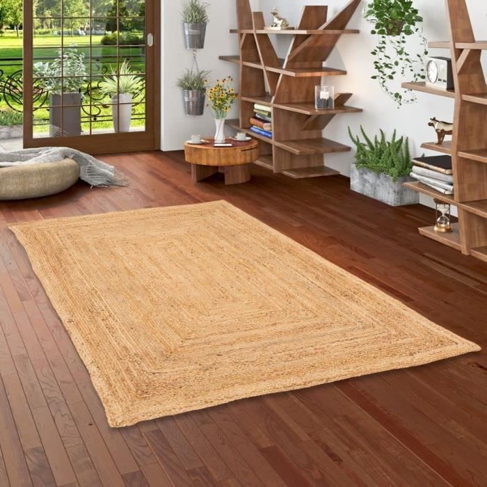 Pergamon Nele Tapis en Fibre Naturelle de Jute Fait à la Main 5 Tailles430 Cdiscount Maison