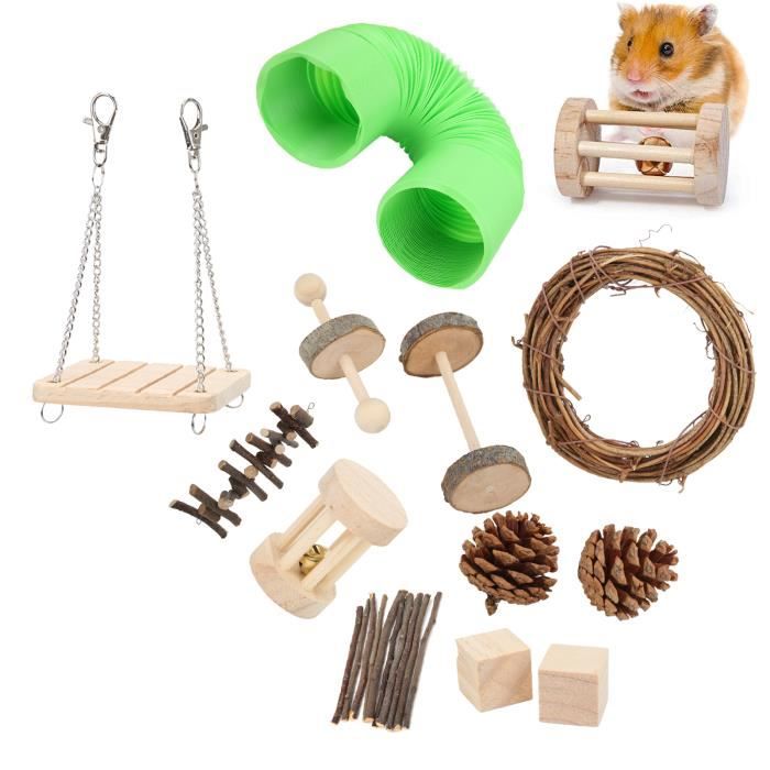 Comparer les prix de SURENHAP Jouets de tunnel de hamster Ensemble de jouets tunnel pour Hamster, paquet de 12, Tunnel Flexible pour animalerie jouet