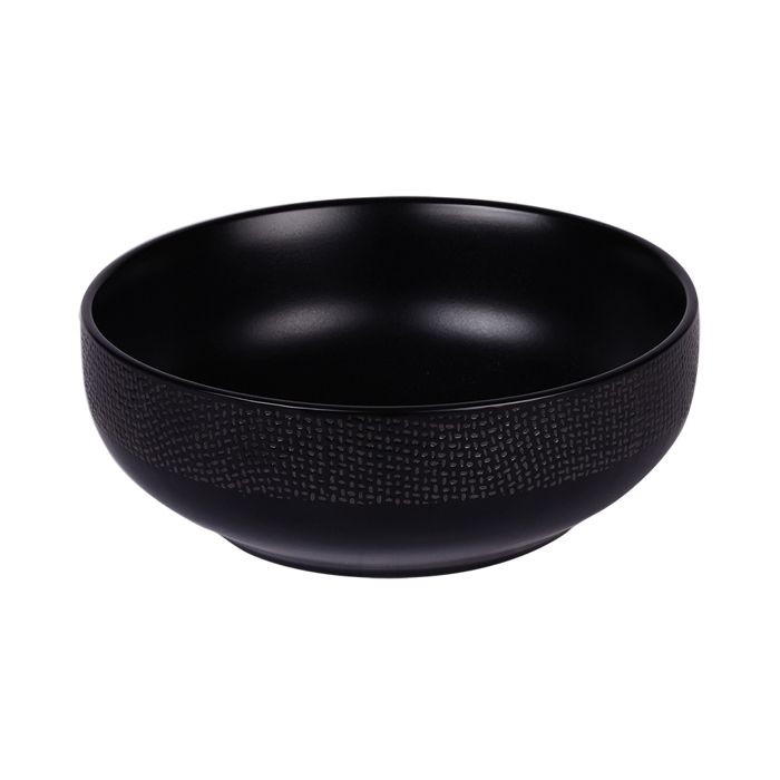 Saladier Vésuvio noir 16 5 cm - Table Passion Saladier Vésuvio noir 16 5 cm - Table Passion