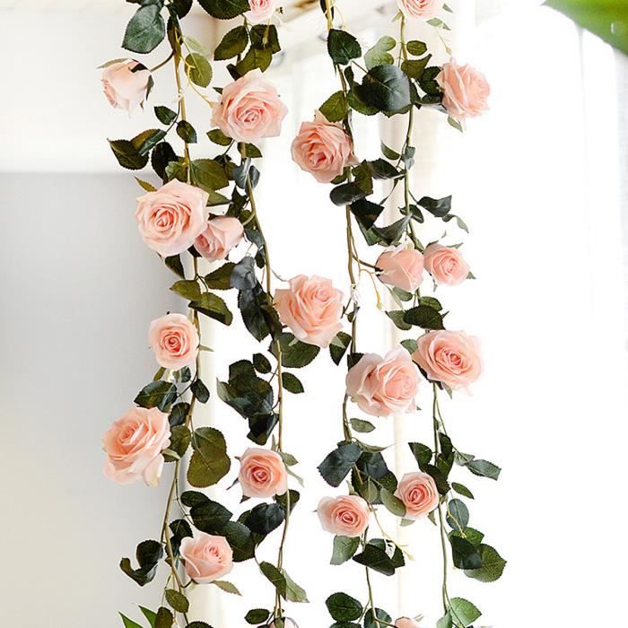 Tempsa 1 8 M Guirlande Vigne Fleur Artificielle Rose De Soie Deco