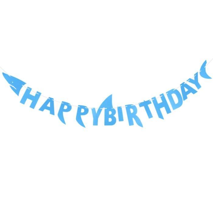 Joyeux Anniversaire Requin Banniere Non Tisses Suspendue Guirlande Decoration Articles De Ballon Decoratif Pompe Pour Ballon Achat Vente Ballon Decoratif Soldes Sur Cdiscount Des Le Janvier Cdiscount