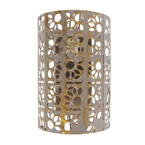 Abat-jour Cylindrique En Rotin Et Fer - Petit Abat-jour Beige Pour Lampe De Table, Applique Et Lustre