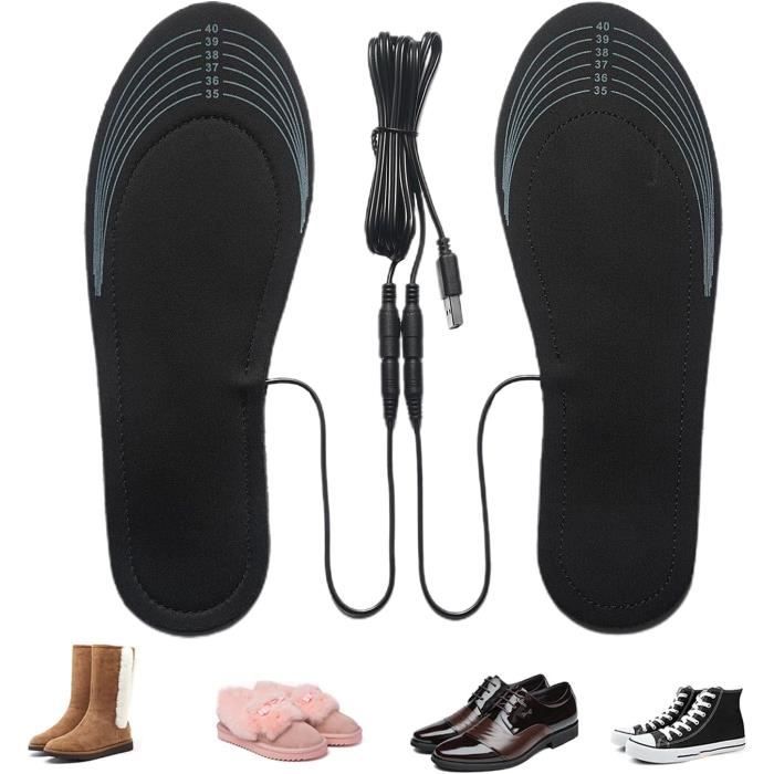 Semelles Chauffantes USB Rechargeables - Chauffe-pieds Pour L'intérieur, Idéales En Hiver Au Bureau Ou à La Maison