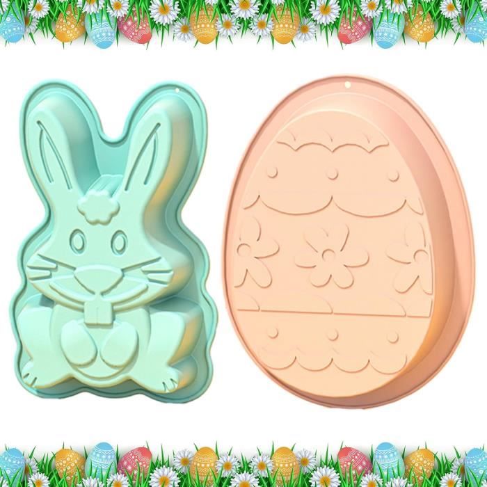 Moule En Silicone Pour œuf De Pâques - Format 6,5 X 4,9 Cm - Idéal Pour Résine époxy Ou Décoration