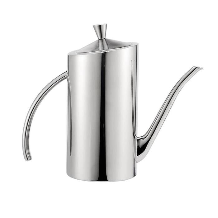 Set De Condiments Inox 304 – 4 Bouteilles Huile, Vinaigre, Sel, Poivre Avec Support