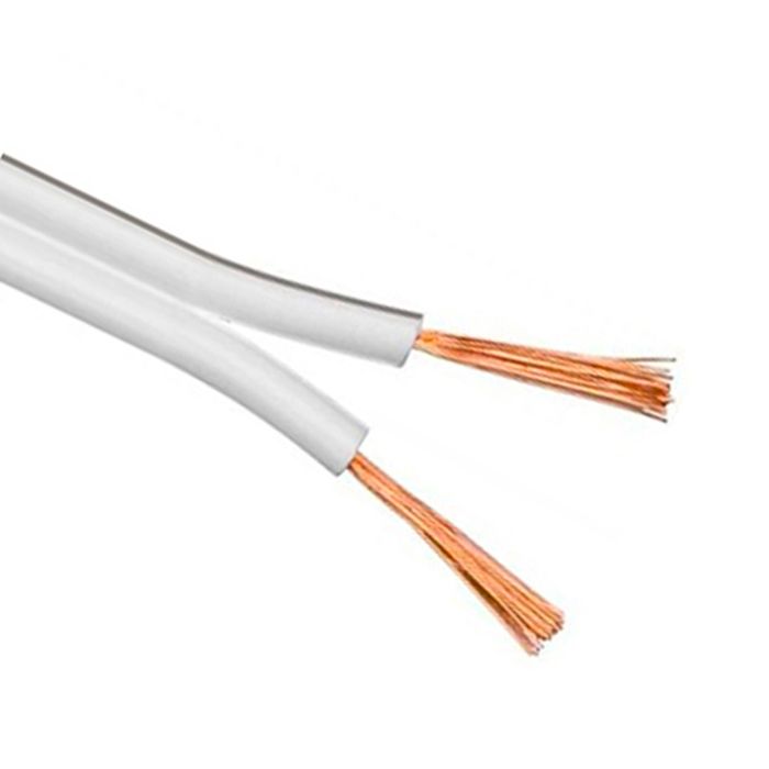 Câble Haut-parleur 2x0.75mm² - 10 Mètres - Conducteur CCA, Gaine PVC Transparent - Pour Home Cinéma, Voiture, Enceintes