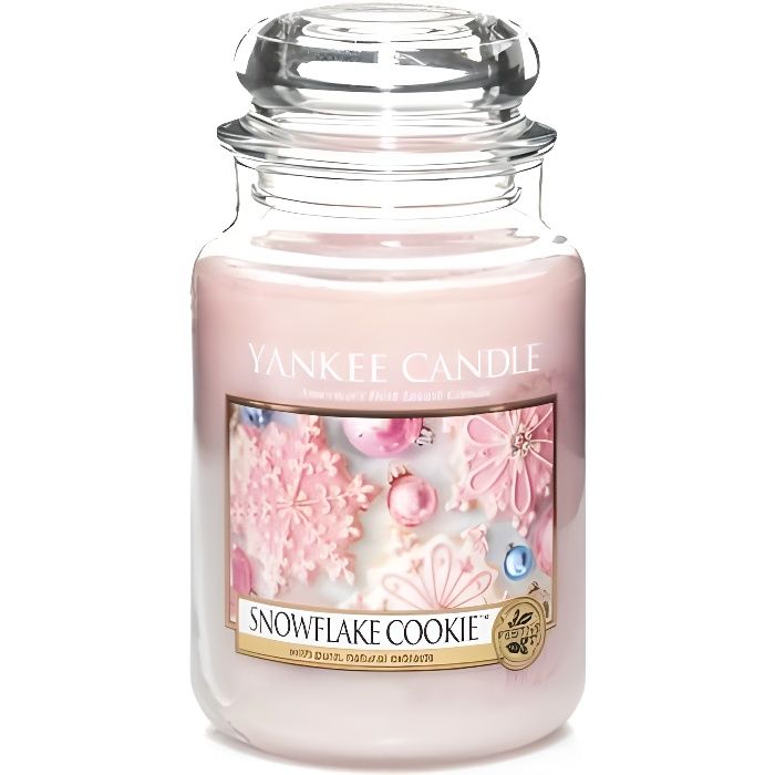 YANKEE CANDLE Bougie Grande Jarre SNOWFLAKECOOKIE