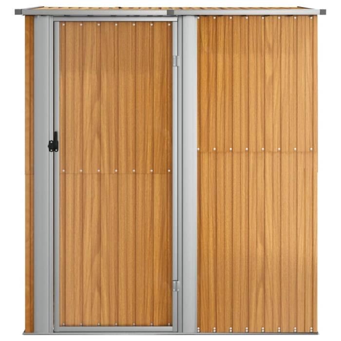 Abri A Bois En Acier Sans Paroi Arriere 100x38 5x150 Cm Doika