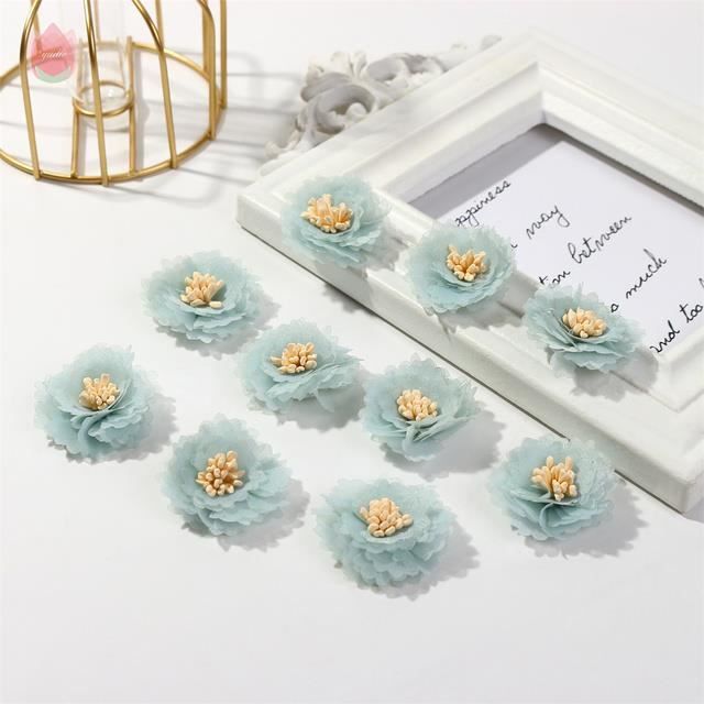 Tête Fleur De Simulation 36 Pcs Fausses Têtes De Fleurs 4.5Cm Fleurs En