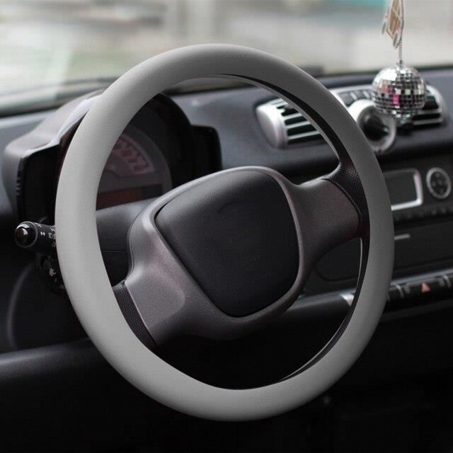 Anneau De Volant De Voiture, Keenso Central De Couverture De Volant Garniture De Cadre De Décoration Insérer Autocollant En Alliage D'Aluminium (Red