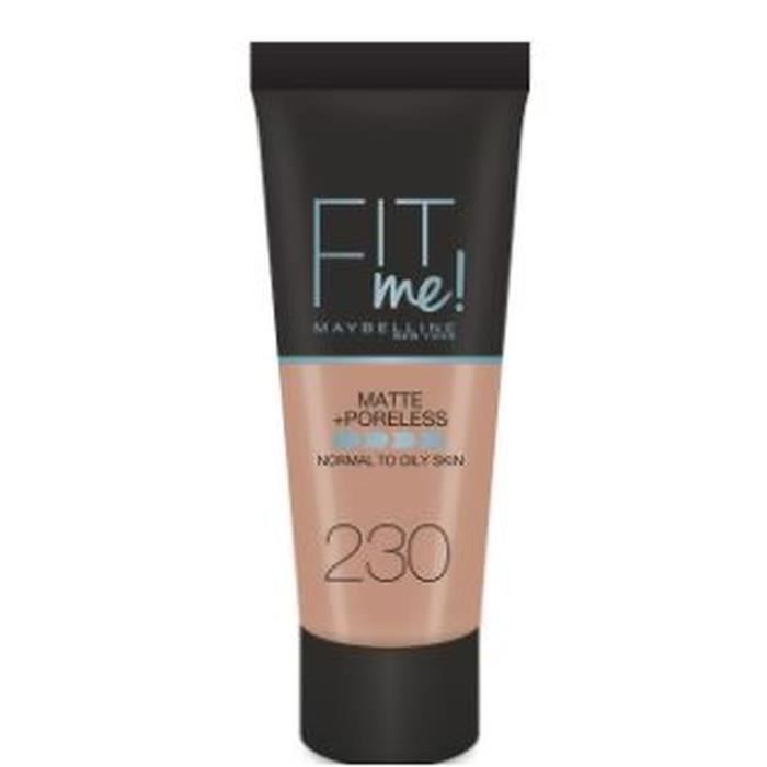 MAYBELLINE FIT ME FOND DE TEINT LIQUIDE MATTE + PORELESS 30ML 220 NATUREL BEIGE