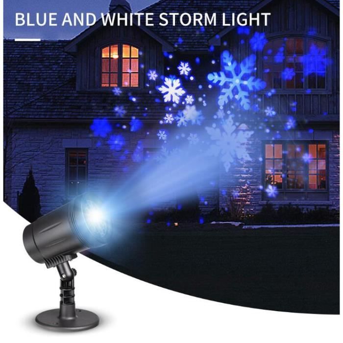 Projecteur noël LED Extérieur Lumière tombante de neige blanc Averses de  neige Lampes Projecteur LED Projecteur - Cdiscount Maison