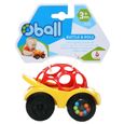Jouet - OBALL - Petite Voiture Rattle & Roll™ - Utilise la force de bébé - Matériau souple et flexible Oball™-1