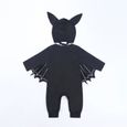 Bébé Garçon Combinaison Halloween À Thème Manches Longues Hoodies Bat Conception Barboteuse Pour Nouveau-Né CASQUE - ECOUTEURS-1