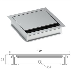 Passe-câble Rond à Encastrer Avec Brosse - Passe-câble - Junker