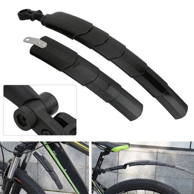 Set De Garde-boue Avant Et Arrière Pour Vélo - PVC Blanc - Protection Pluie