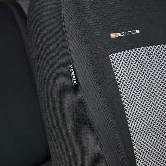 Housses De Siège Auto Mossa Pour Ford Fiesta IV à VIII (1995-2023) - Kit Complet, Jacquard, Airbag Safe