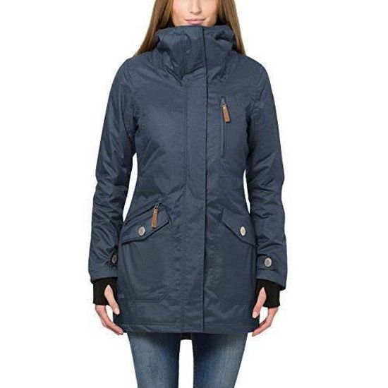 Berydale Femme Parka impermeable et coupe vent Bleu 38 BD100 Navy Cdiscount Au quotidien