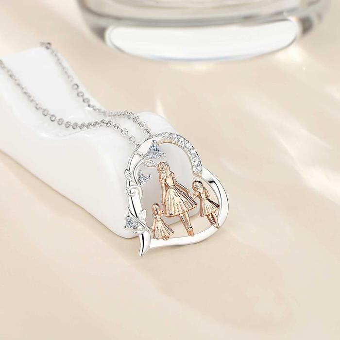 Eudora Harmony Ball Collier Mere Et Enfant En Argent Sterling Pour Femme Pendentif C ur Maman Avec Enfants Cadeau De Fete u4109 Cdiscount