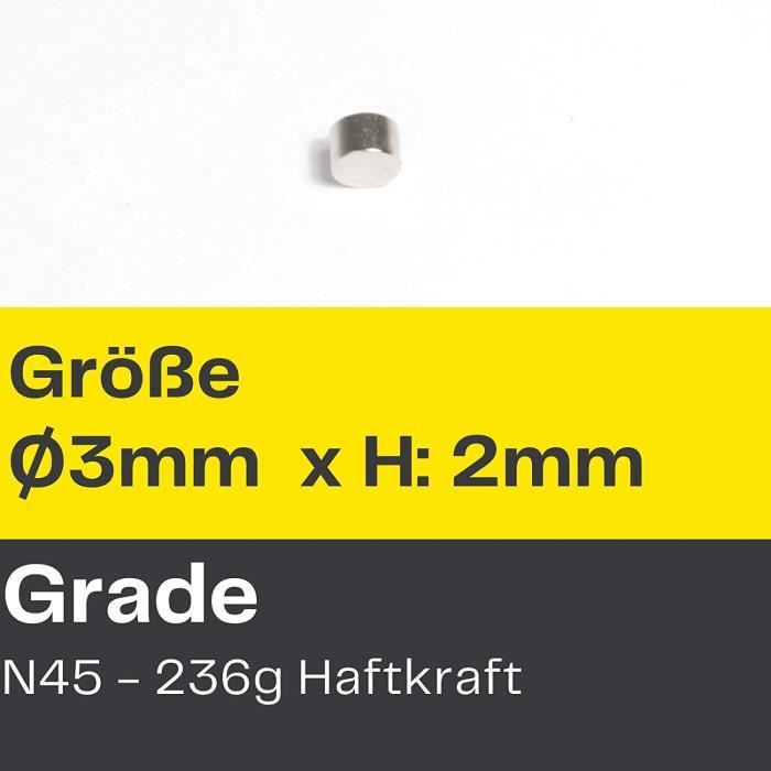 Aimants Néodyme N35 - 12mm Diamètre X 1mm épaisseur - Force 0,6kg - Pack De 20 Pour Bricolage, Artisanat Et Modélisme