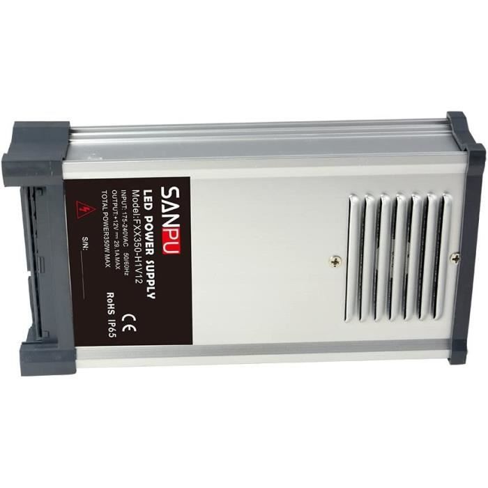 Adaptateur secteur 12 V 2 A 100 V-240 V AC vers DC, avec prise de 5,5