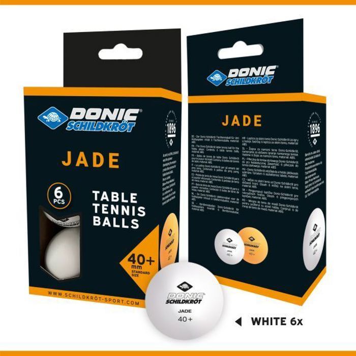 Lot De 6 Balles De Tennis De Table Donic-Schildkröt – Orange, Idéales Pour Joueurs Récréatifs
