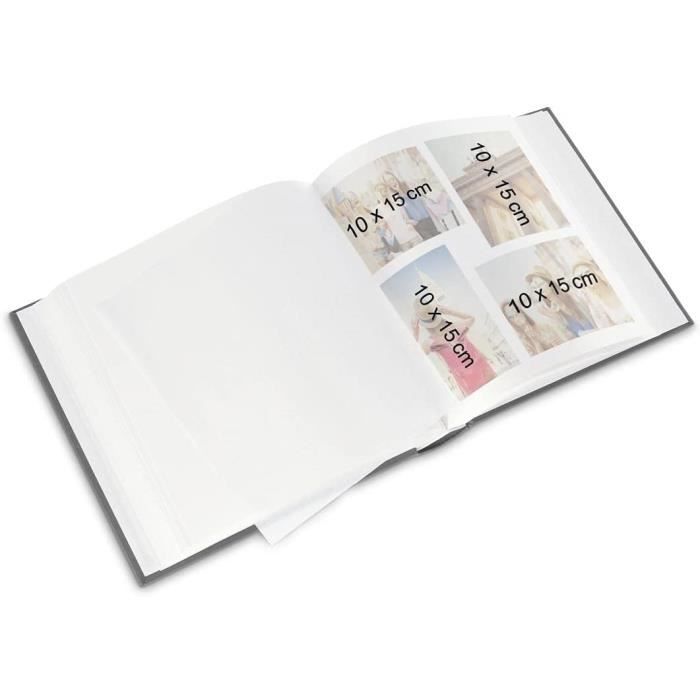Album photo vierge La Fleur (album photo traditionnel 30 cm x 30 cm,100  pages blanches ,de 400 photos au format 10 cm x 15 c[5] - Cdiscount  Beaux-Arts et Loisirs créatifs