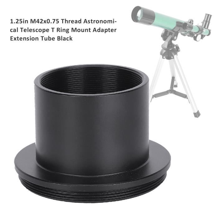 Qiilu Adaptateur de télescope 1.25in Anneau en T de Télescope