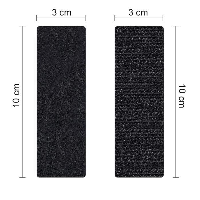 Ruban Scratch Autocollant Sapphome - 2 Rouleaux 8m X 20mm (hook Et Loop), Adhésif Fort, Nylon