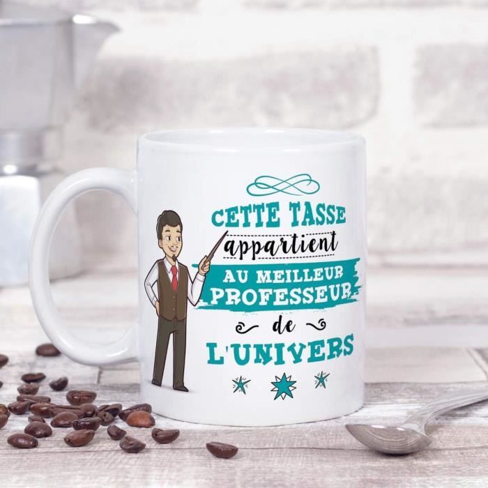 LI-(Tasse En Espagnol) Professeur Tasses Originales De Café Et Petit Déjeuner à Donner Aux