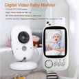 Babyphone Caméra 3.2" LCD Couleur GHB - Bébé Moniteur Vidéo - Vision Nocturne - Surveillance Température-2