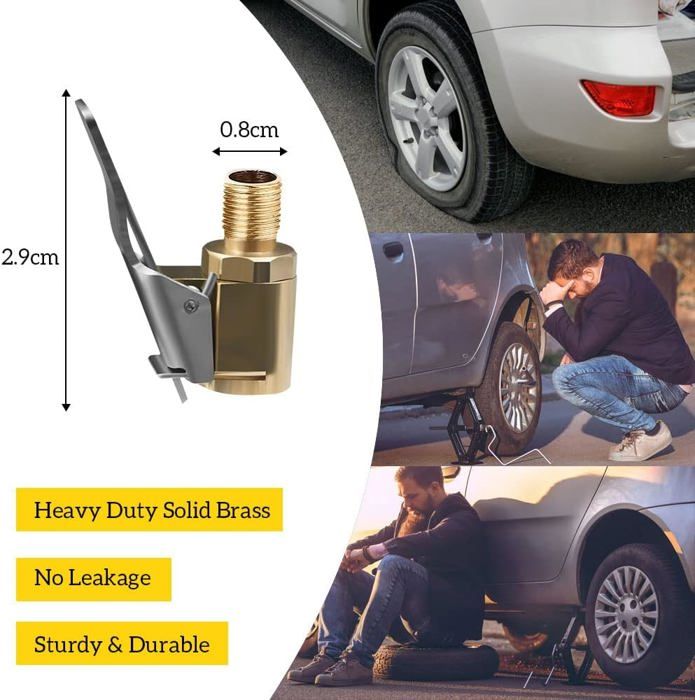 Adaptateur Valve Outils Pour Valves De Pneus Avec 2 Embout De Gonflage